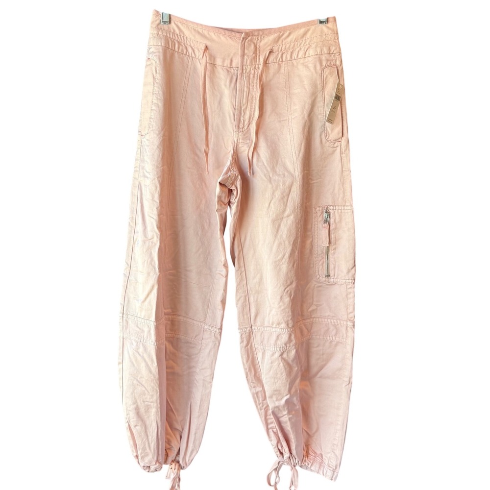 Pilcro Anthropologie Pink Cargo Jogger Pants Petite 27P Utility New With‎ Tag